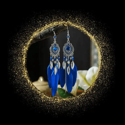 Boucles d'oreilles plume "Bohème" - By Bouddha