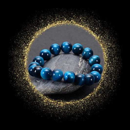 Bracelet " Oeil de Tigre Bleu " - By Bouddha