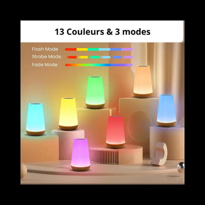 Lampe tactile - Lampe 13 couleurs - Lampe tactile