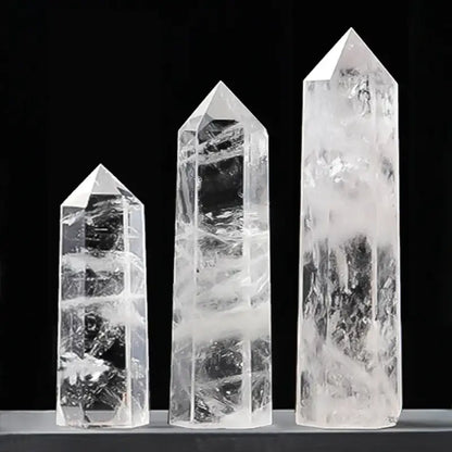 Pointe pierre naturelle - Crystal de roche / 1pc /7-8 Cm - Pointe pierre naturelle