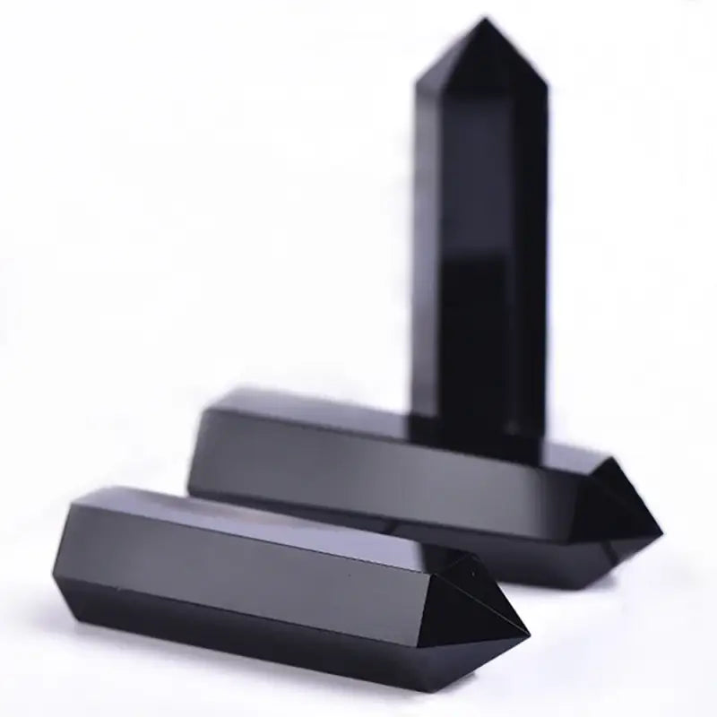 Pointe pierre naturelle - Obsidienne / 1pc /7-8 Cm - Pointe pierre naturelle