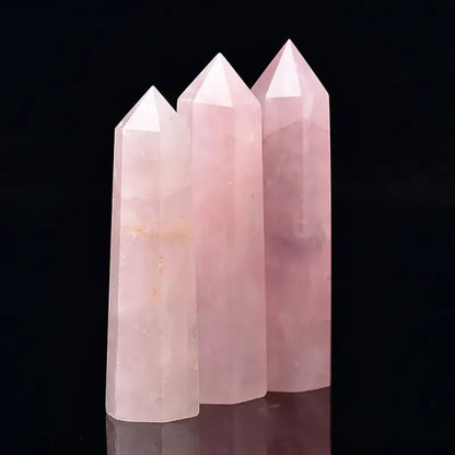 Pointe pierre naturelle - Quartz rose / 1pc /7-8 Cm - Pointe pierre naturelle